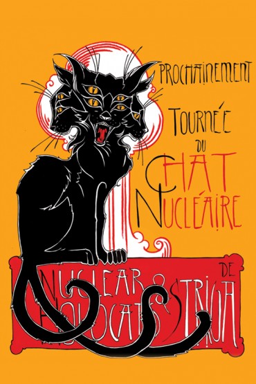 A1 poster "Chat Nucleairé" 
