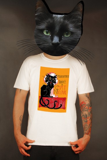 Presale: T-shirt "Chat Nucléaire" white