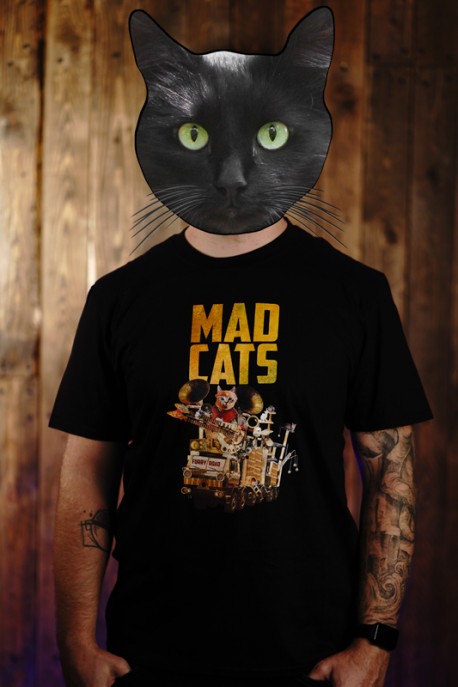 tričko "Mad Cats" černé