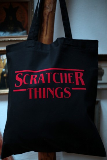 Plátěnka "Scratcher Things" černá
