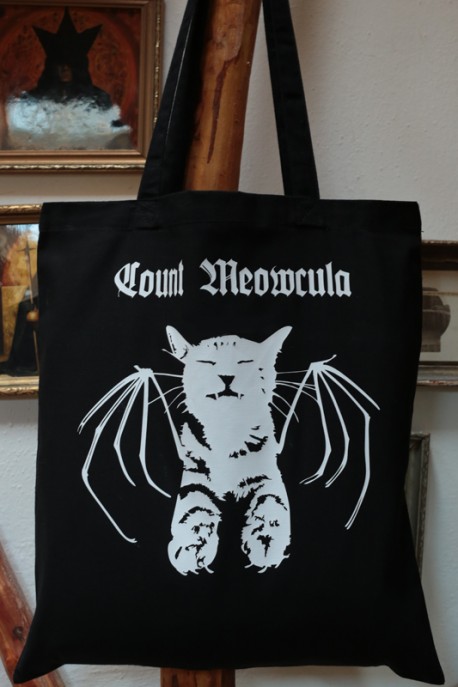 Totebag "Count Meowcula" black